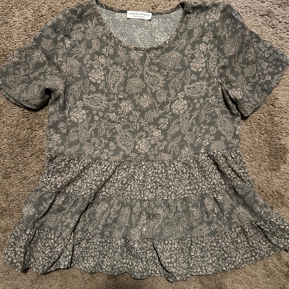 Sage green blouse